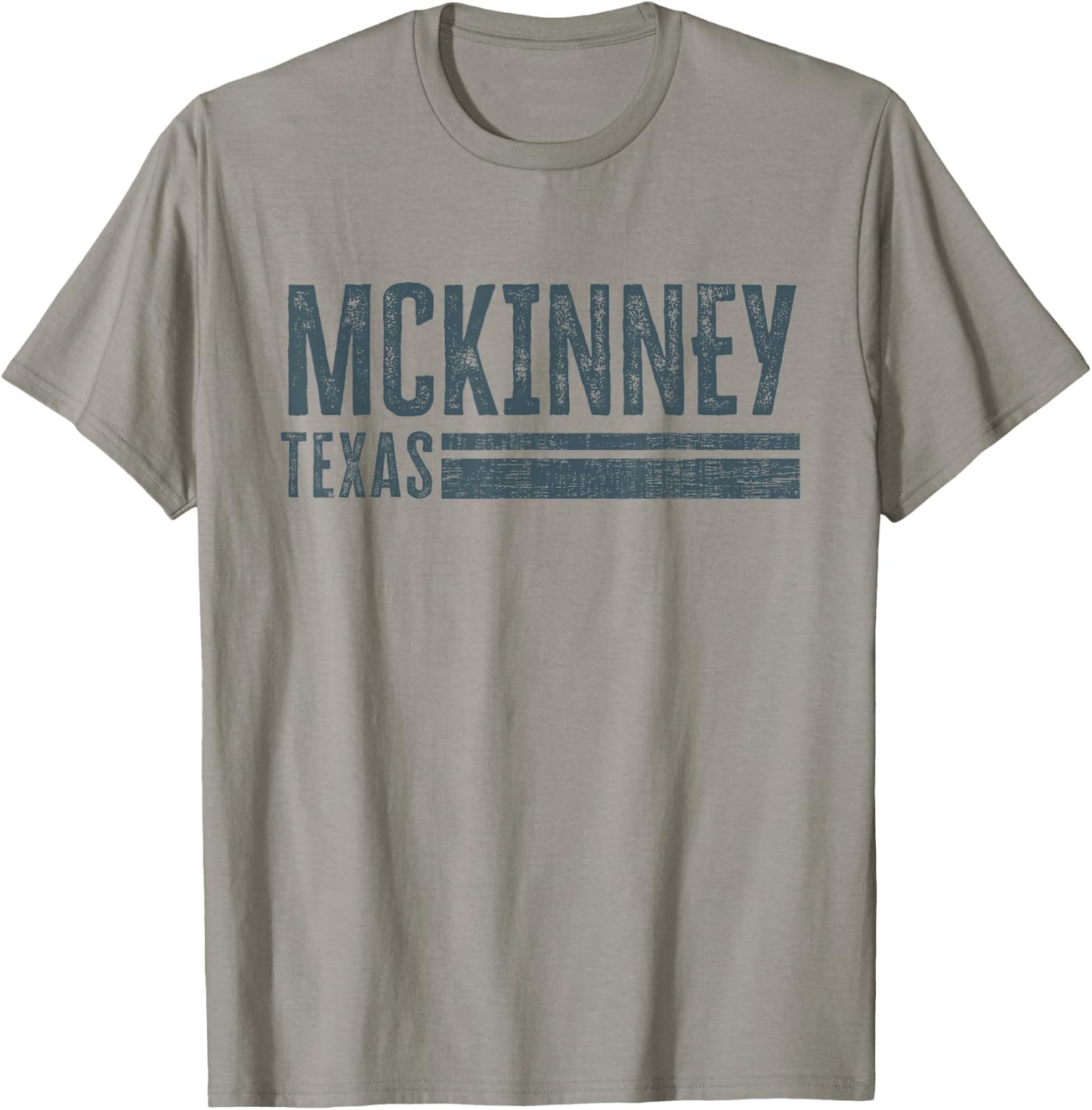 McKinney Vintage Texas Design Retro Distressed T-Shirt - T-Shirt | Sand