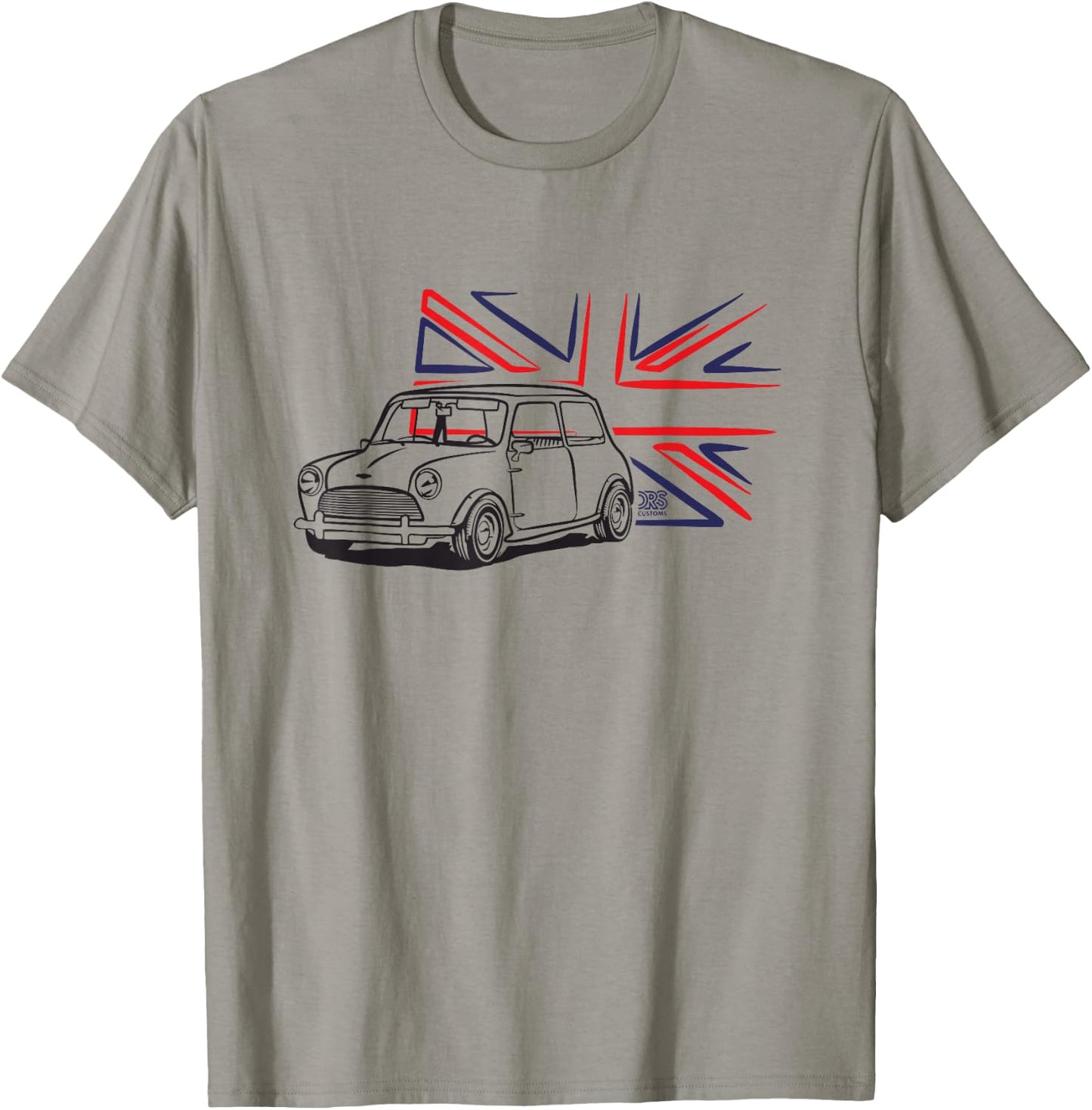 Classic Mini Austin Union Jack T-Shirt - T-Shirt | Sand