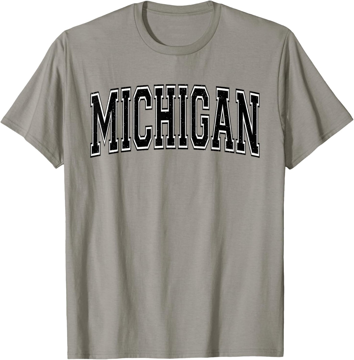 Michigan Varsity Sports Athletic Jersey Style T-Shirt - T-Shirt | Sand
