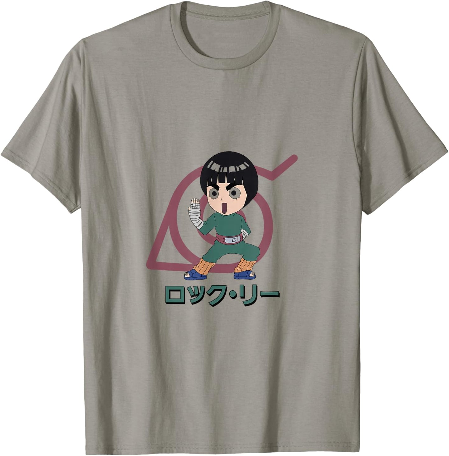 Naruto Classic Lee and Konohagakure Symbol T-Shirt - T-Shirt | Sand