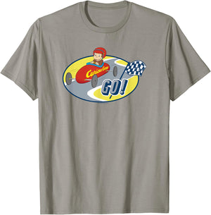 Curious George Go-Kart Racing George T-Shirt - T-Shirt | Sand