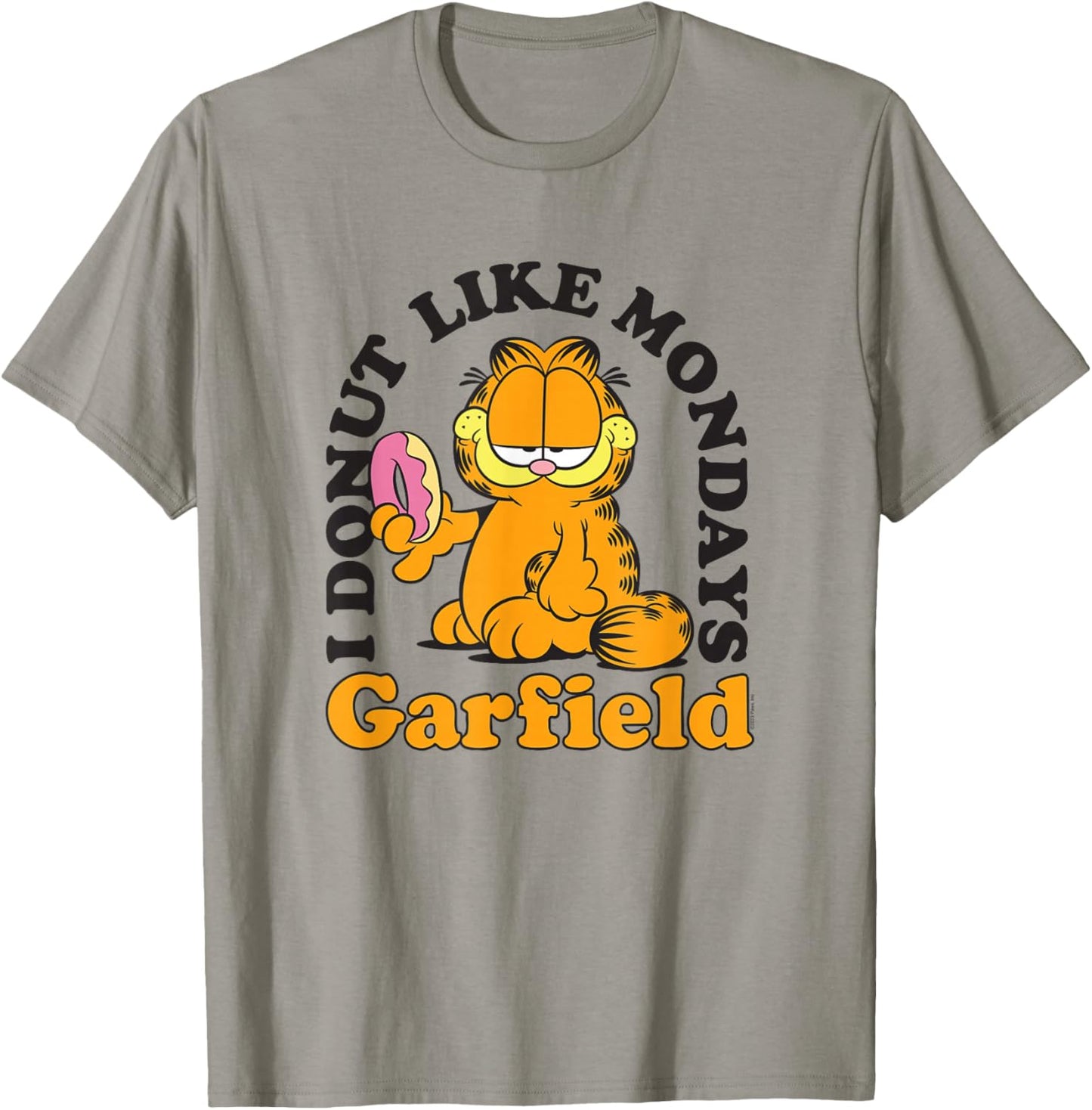 Garfield I Donut Like Mondays Cartoon Cat T-Shirt - T-Shirt | Sand