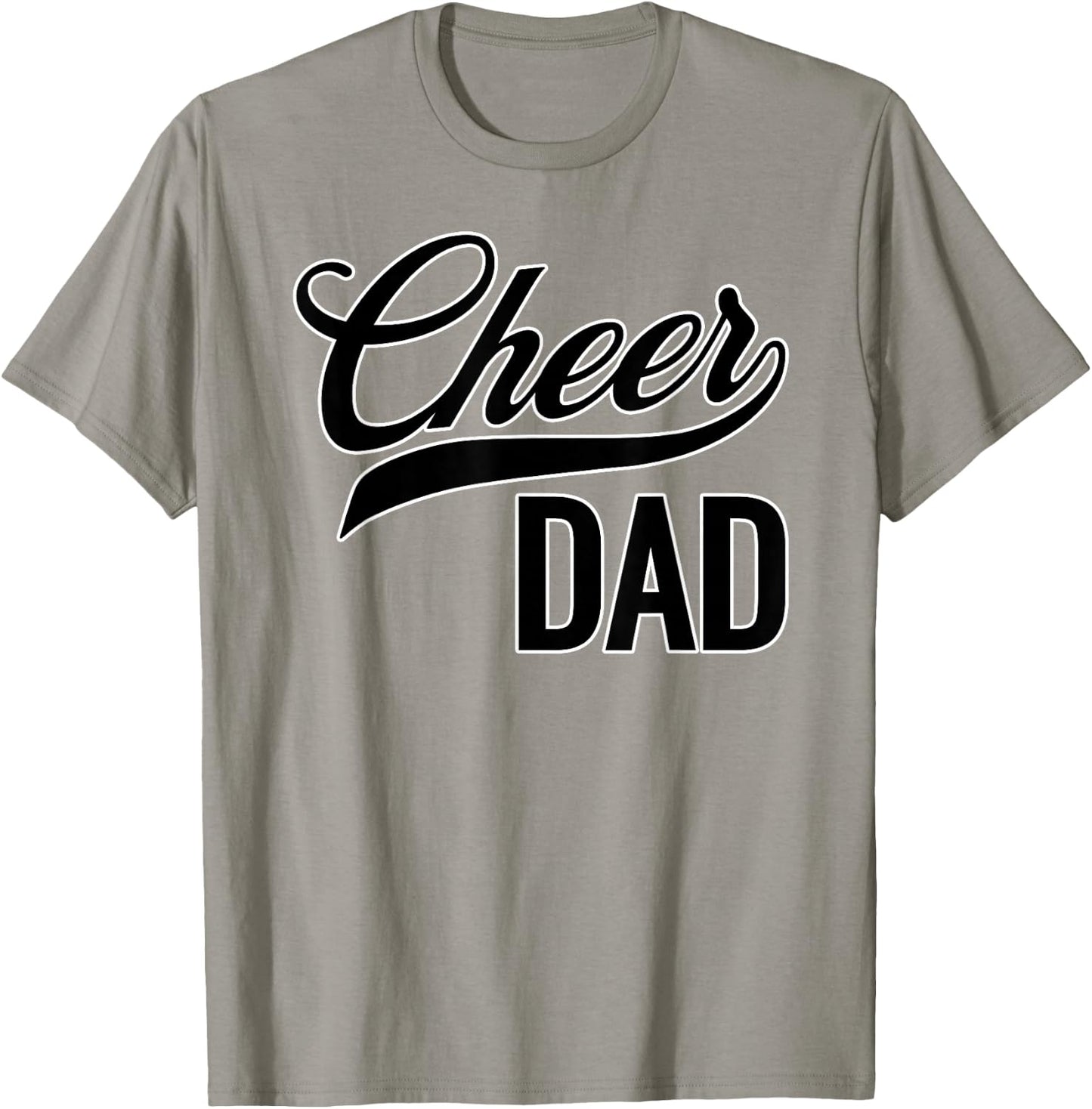 Cheer Dad Red and Black White Cheerleading Matching Parents T-Shirt - T-Shirt | Sand