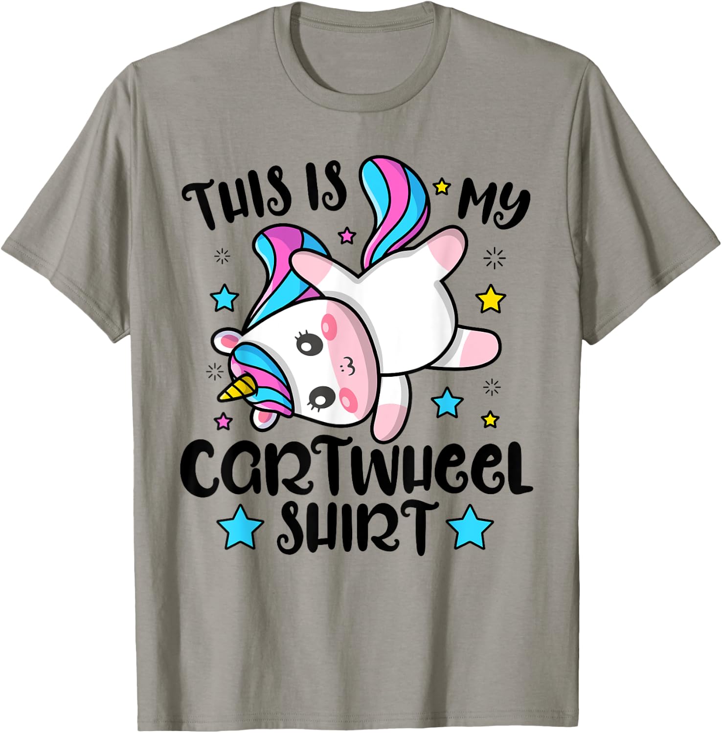 Gymnast This Is My Cartwheel Gymnastics Girls Boys Sports T-Shirt - T-Shirt | Sand
