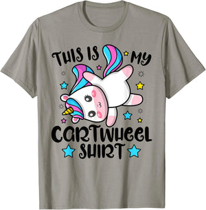 Gymnast This Is My Cartwheel Gymnastics Girls Boys Sports T-Shirt - T-Shirt | Sand