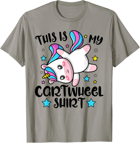 Gymnast This Is My Cartwheel Gymnastics Girls Boys Sports T-Shirt - T-Shirt | Sand