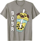 Cute Pug Boba Tea Toddler Girl Kid Dog Mom Lover Gift Kawaii T-Shirt - T-Shirt | Sand