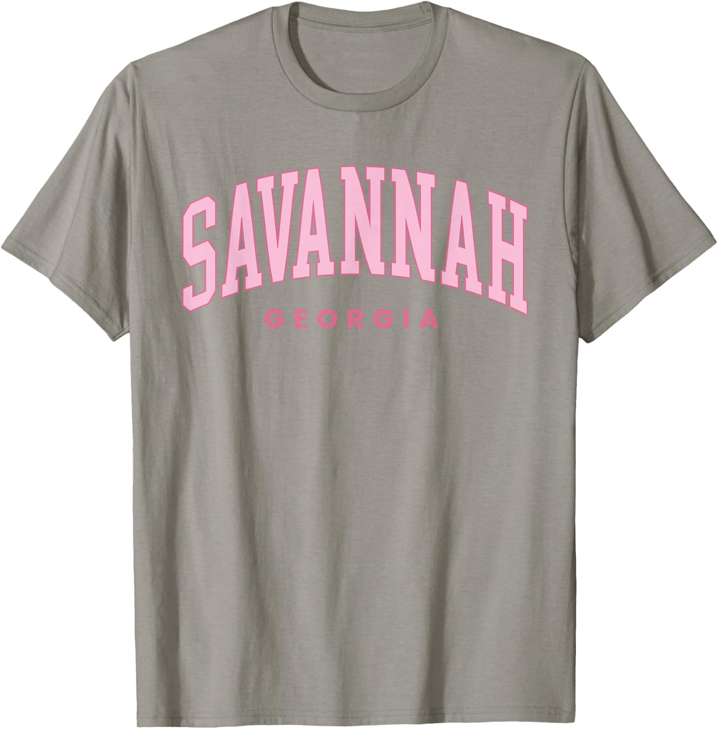 Savannah Georgia Vintage Preppy Throwback Vacation Souvenir T-Shirt - T-Shirt | Sand