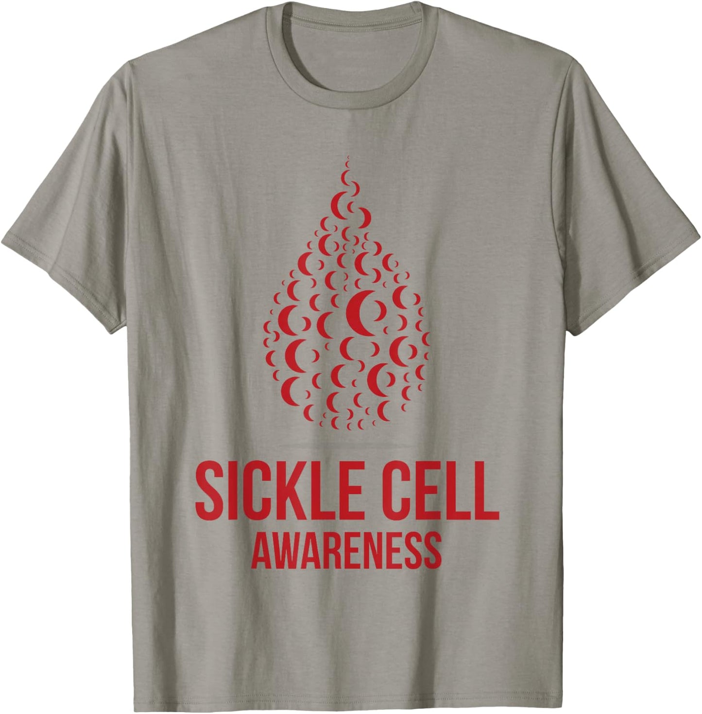 I Wear Burgundy Ribbon Sickle Cell Awareness September T-Shirt - T-Shirt | Sand