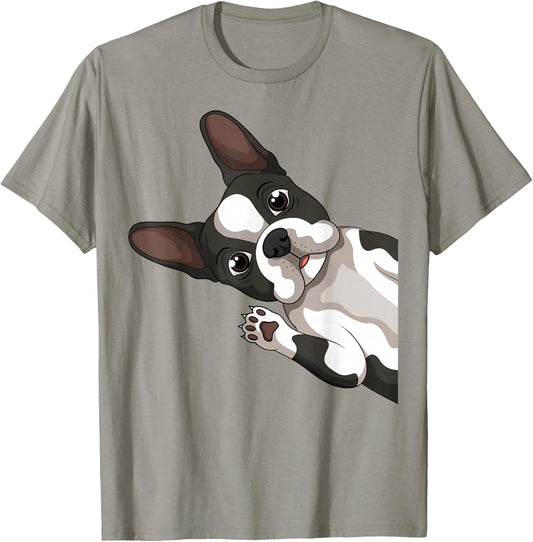 Boston Terrier Bostie Dog Kids Boys Girls T-Shirt - T-Shirt | Sand