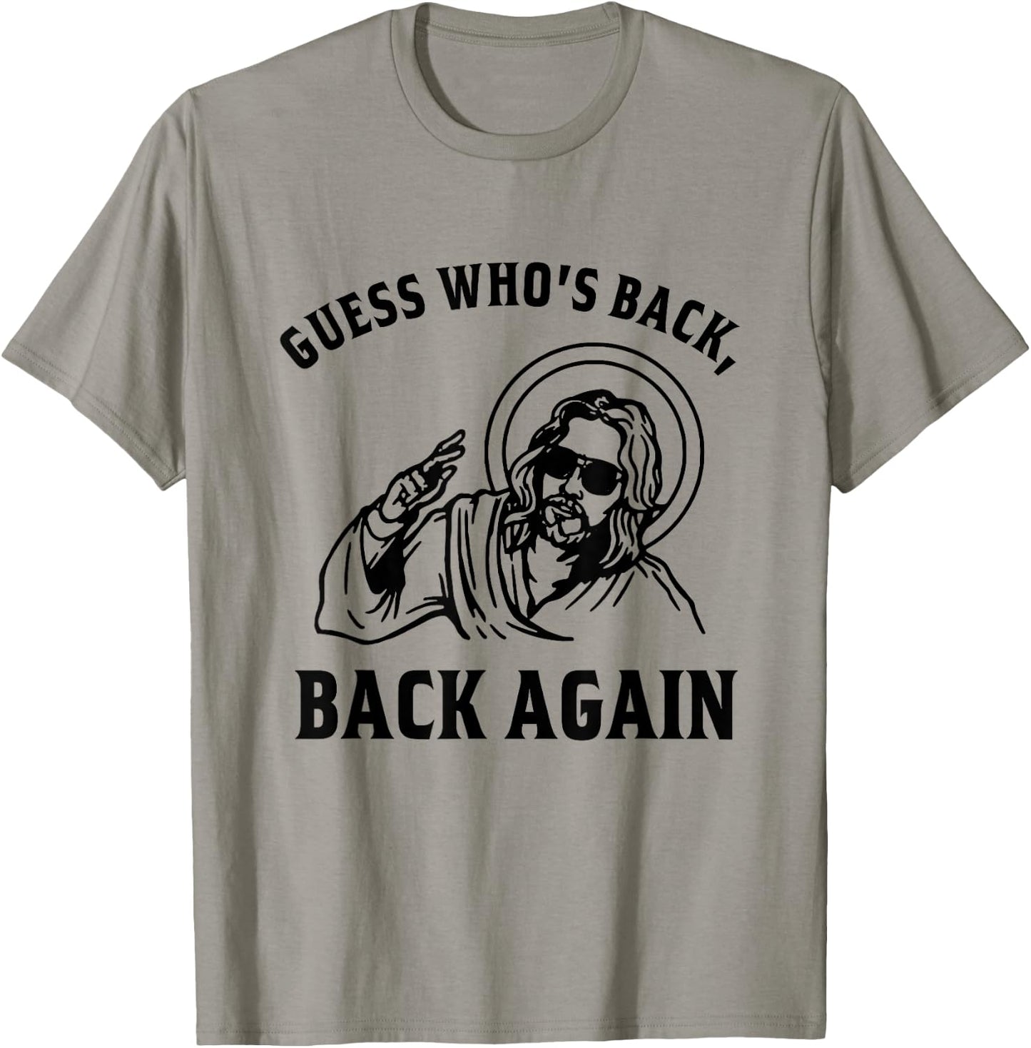 Guess Who's Back? Back Again Easter Day Jesus Christian T-Shirt - T-Shirt | Sand