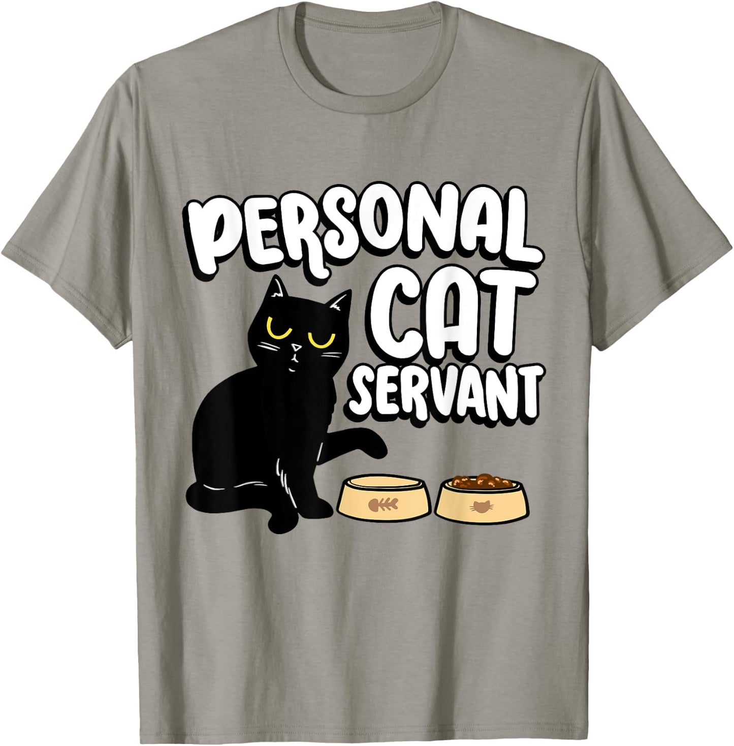 Introvert Cat Animal Lover Pet Owner Groomer Personal Cat Servant Cat Food Eater Funny Fur Kitten -Adults, Kids Blue Animal Print Short Sleeve T-Shirt - T-Shirt | Sand