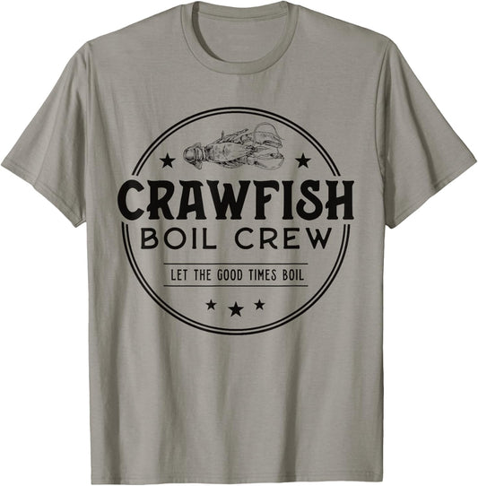 Crawfish Boil Crew Matching Cajun Seafood Crayfish Party T-Shirt - T-Shirt | Sand