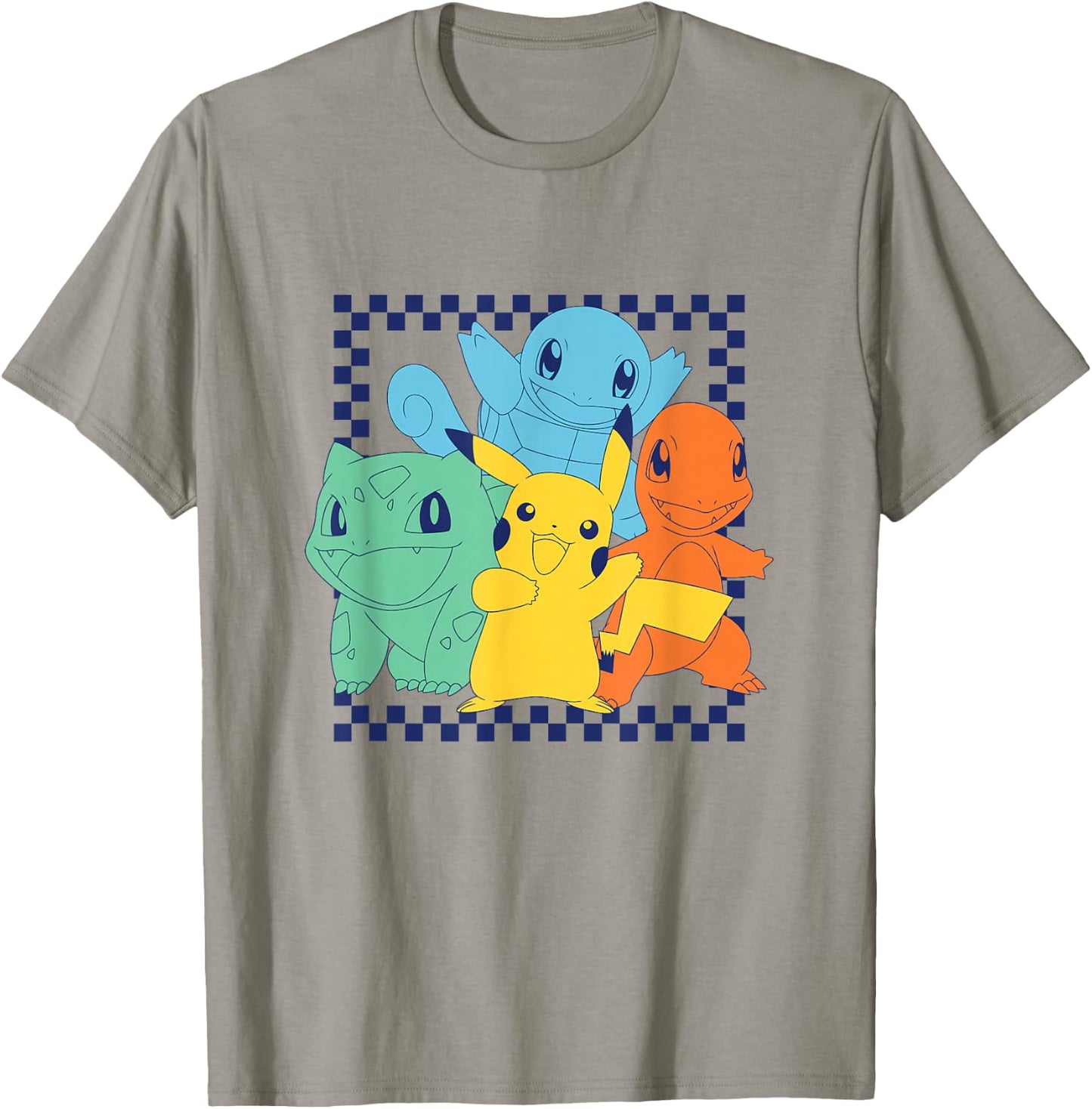 Pokémon - Pikachu Charmander Bulbasaur Squirtle Group T-Shirt - T-Shirt | Sand