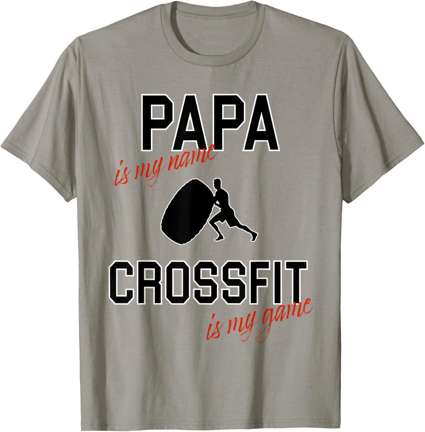 Funny Dad Gifts - Future Dad Crossfit Game T-Shirt - T-Shirt | Sand