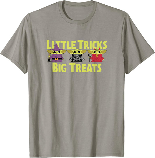Amazon Essentials The Mandalorian Spooky Grogu Halloween Costumes Little Trick T-Shirt - T-Shirt | Sand