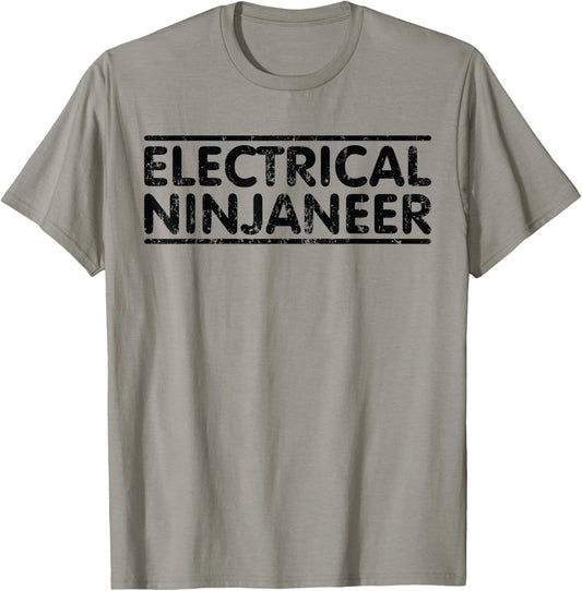 Ninjaneer - Funny Electrical Engineer T-Shirt - T-Shirt | Sand