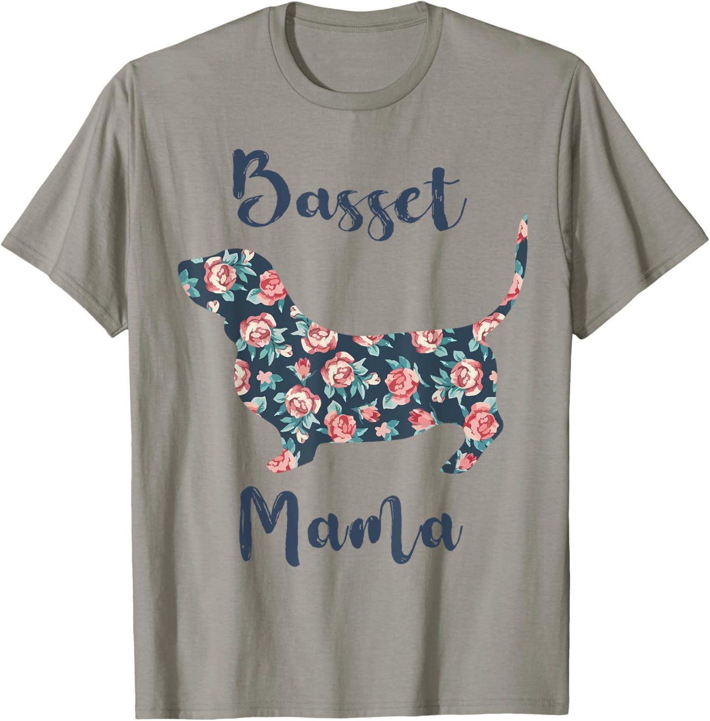 Basset-Hound Mom Shirt Women Dog Mama Mothers Day Lover Gift T-Shirt - T-Shirt | Sand