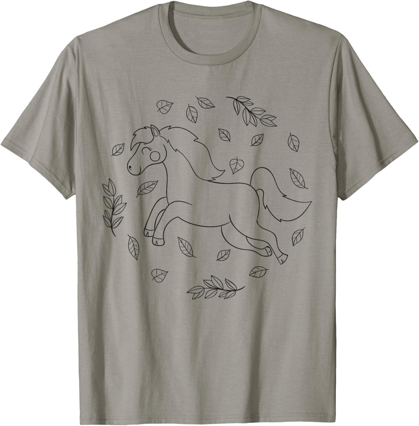 Horse mandala to color for children T-Shirt - T-Shirt | Sand