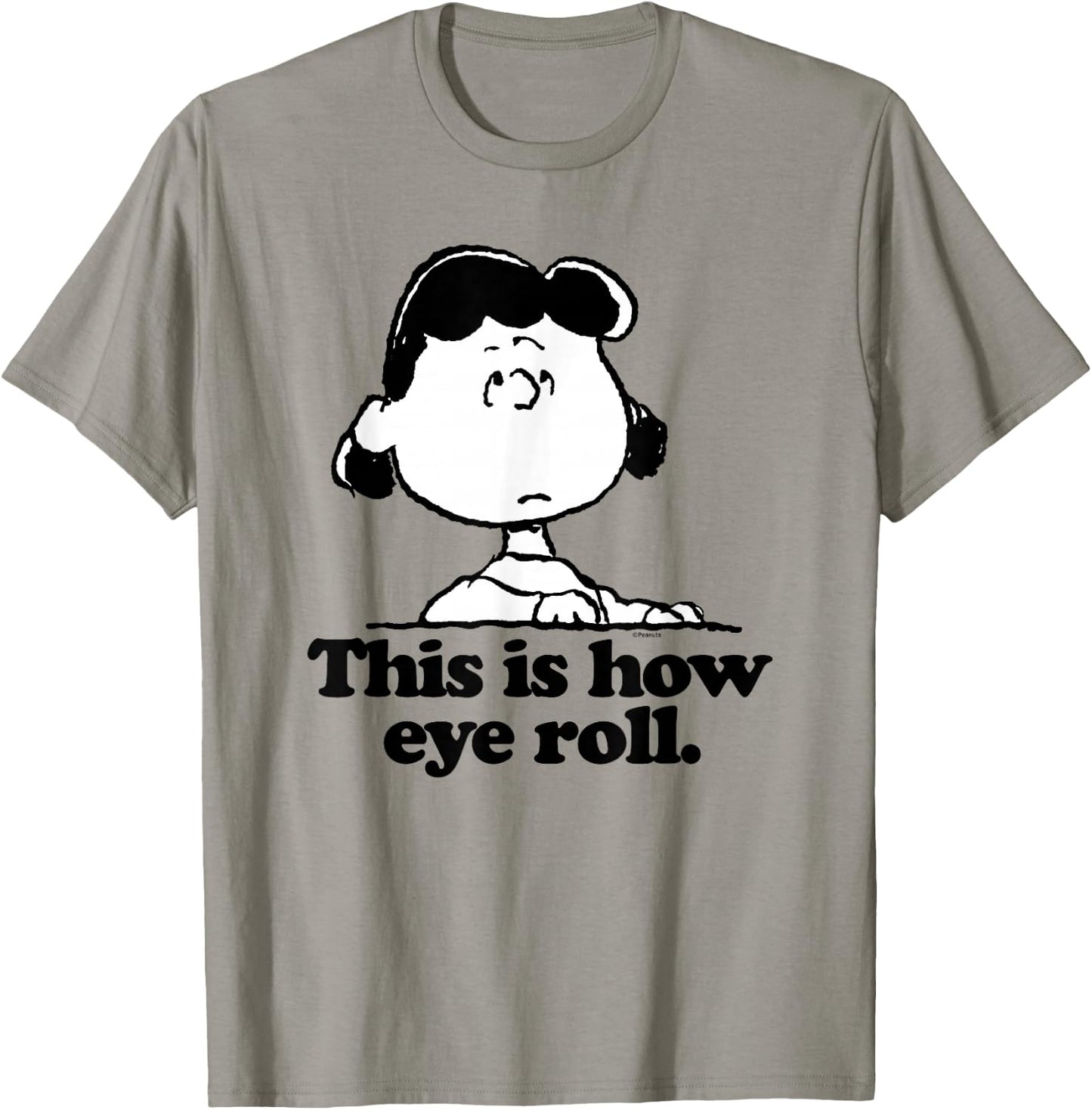 Peanuts - Lucy This Is How Eye Roll T-Shirt - T-Shirt | Sand