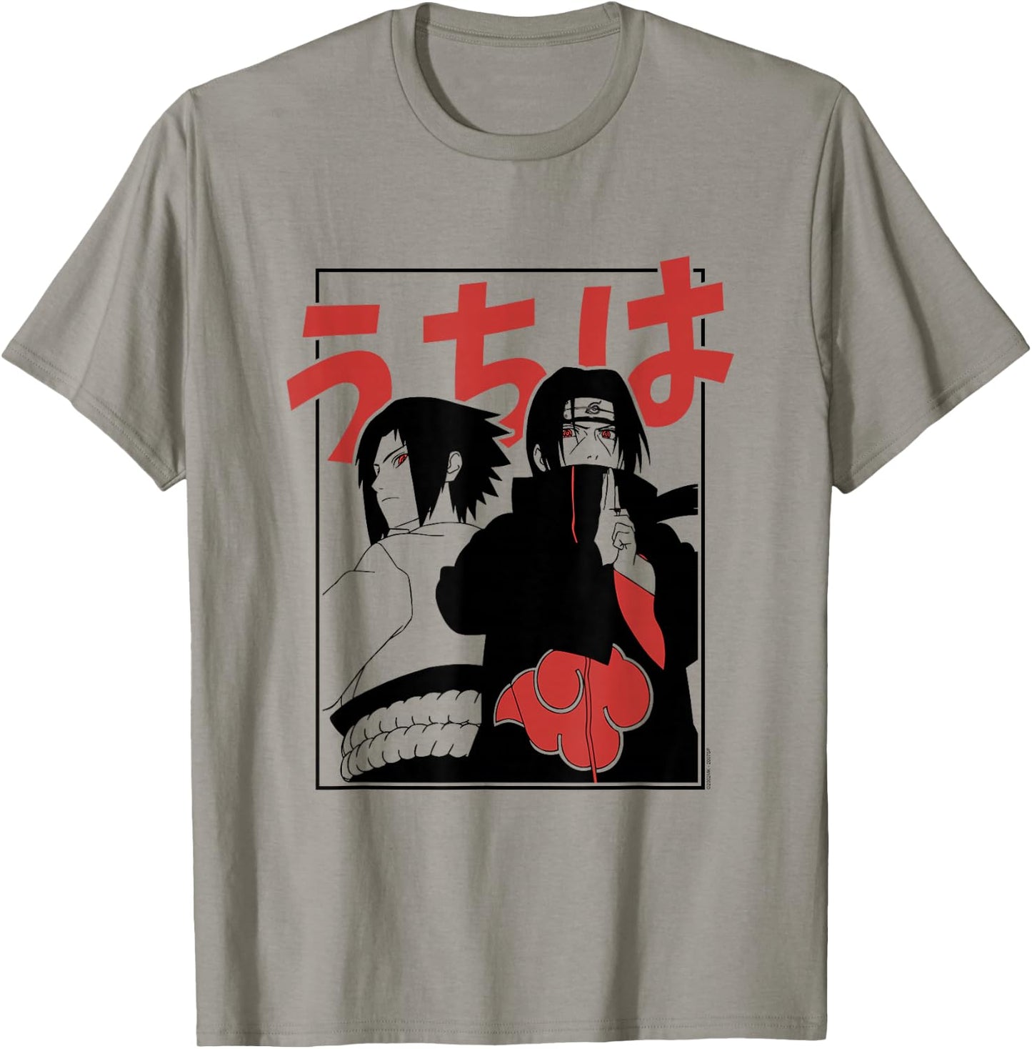 Naruto Shippuden Itachi & Sasuke Frame T-Shirt - T-Shirt | Sand