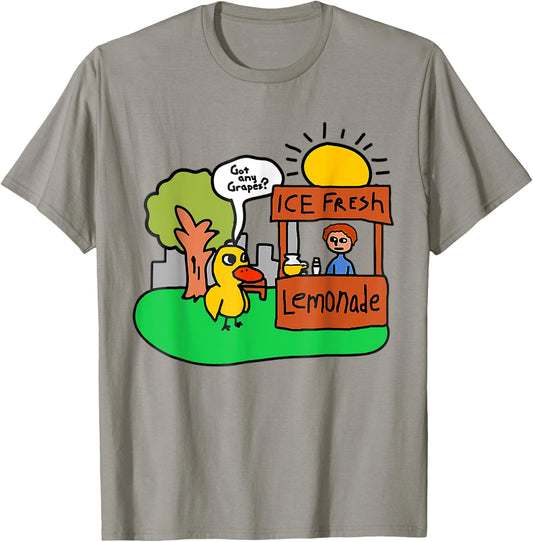 Ice Fresh Lemonade Got Any Grapes Duck Funny Gift T-Shirt - T-Shirt | Sand