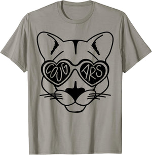 Cougars School Sports Fan Team Spirit T-Shirt - T-Shirt | Sand