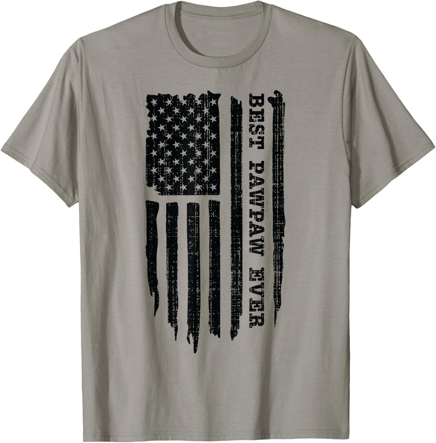 Best Pawpaw Ever American Flag Funny Father's Day T-Shirt - T-Shirt | Sand
