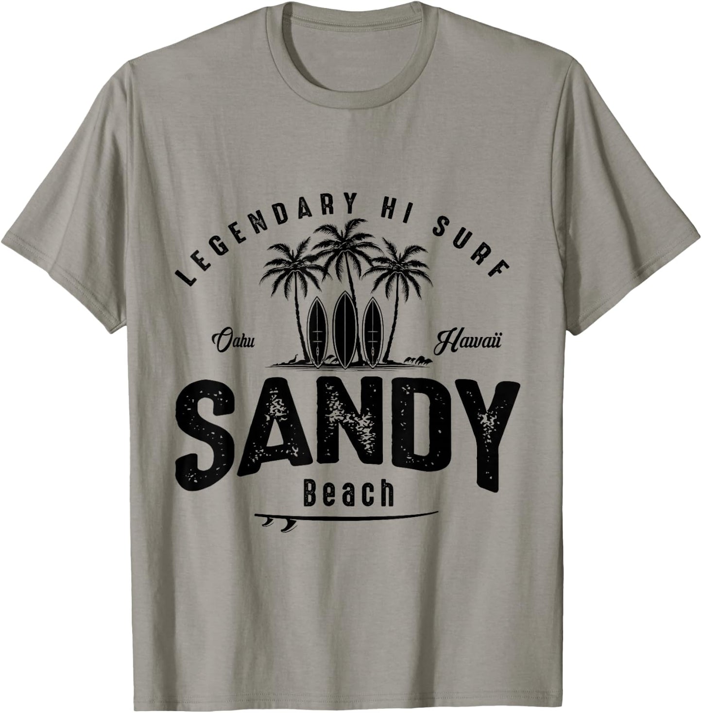 Sandy Beach Oahu Hawaii SIMPLE SURF BEACH Women Girls Kids T-Shirt - T-Shirt | Sand