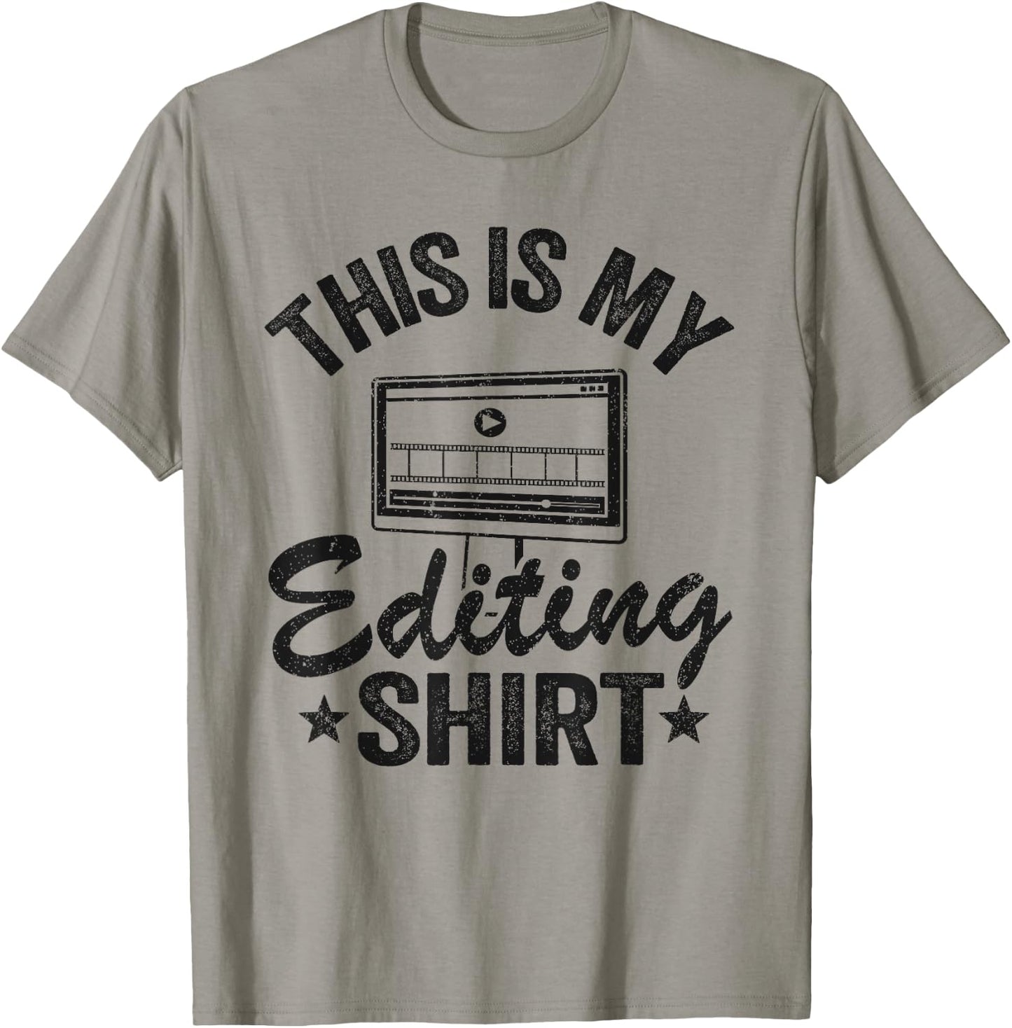 This Is My Editing Shirt Videography Video Editor Filmmaker T-Shirt - T-Shirt | Sand