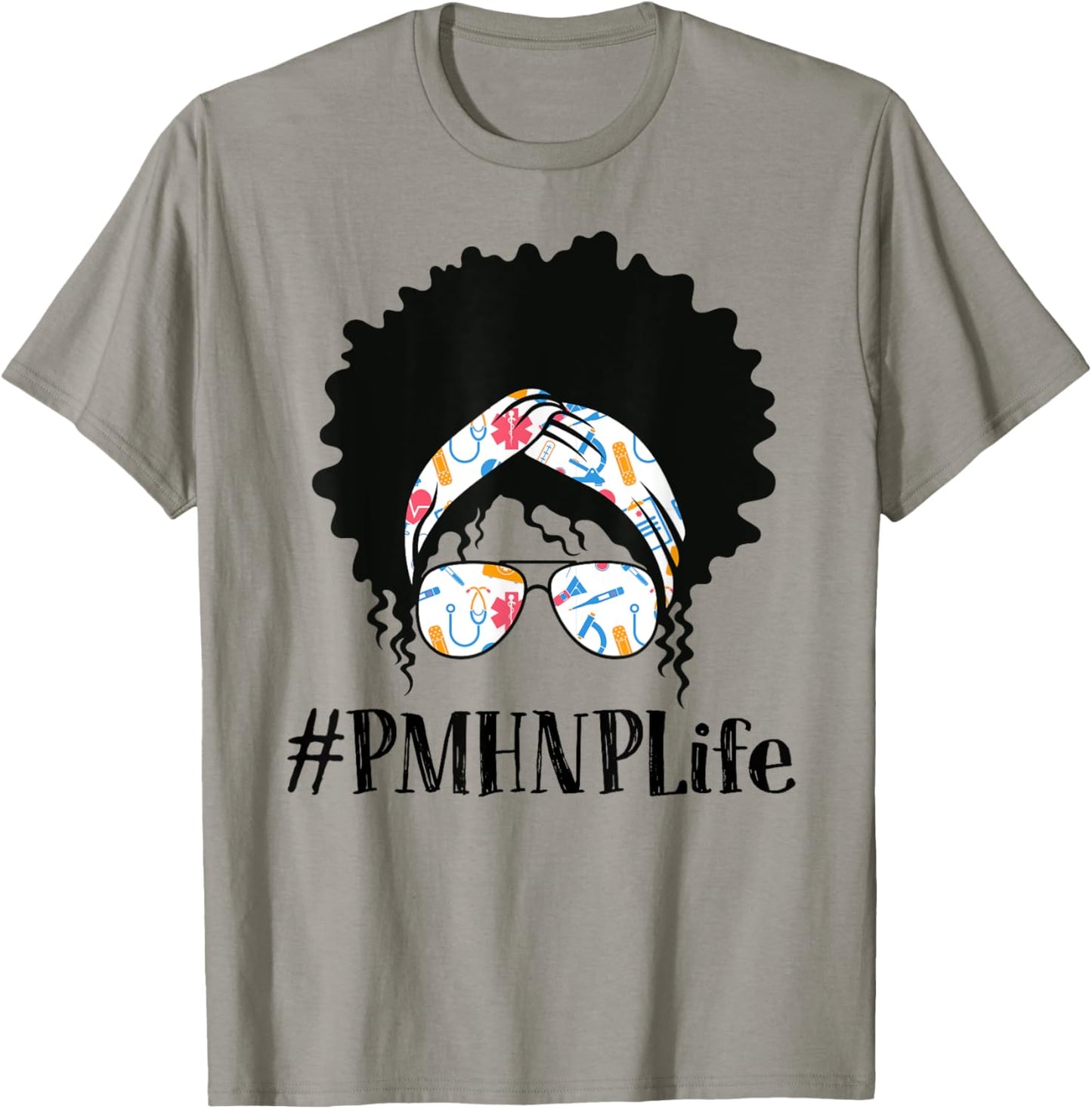 PMHNP Psychiatric Mental Health Nurse Practitioner Black T-Shirt - T-Shirt | Sand