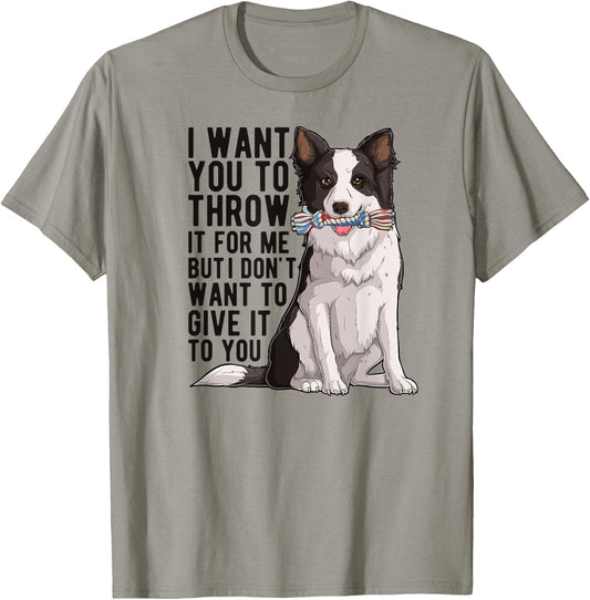 Border Collie Owner Border Collie Lover Border Collie Dad T-Shirt - T-Shirt | Sand