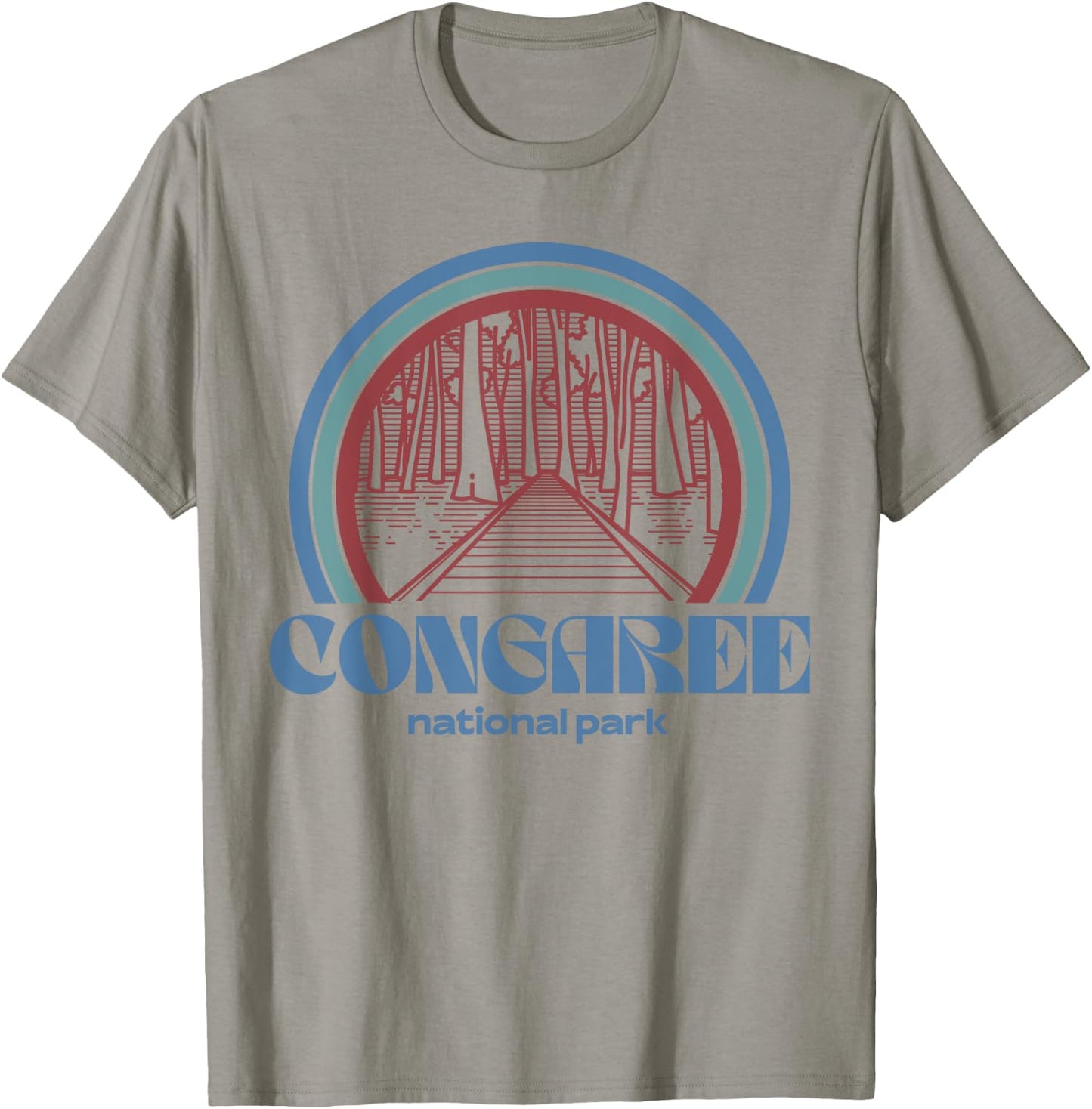 Congaree National Park Retro Vintage Style Outdoor Hiking T-Shirt - T-Shirt | Sand