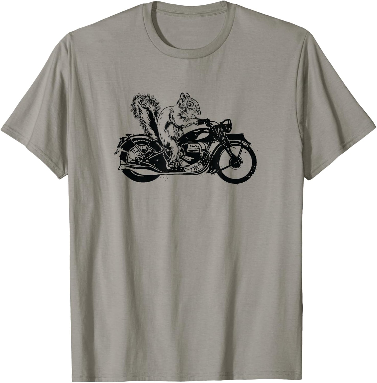 Squirrel Biker Design - For Squirrel Lovers T-Shirt - T-Shirt | Sand
