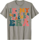 In My Substitute Teacher Era groovy Retro Back To School T-Shirt - T-Shirt | Sand
