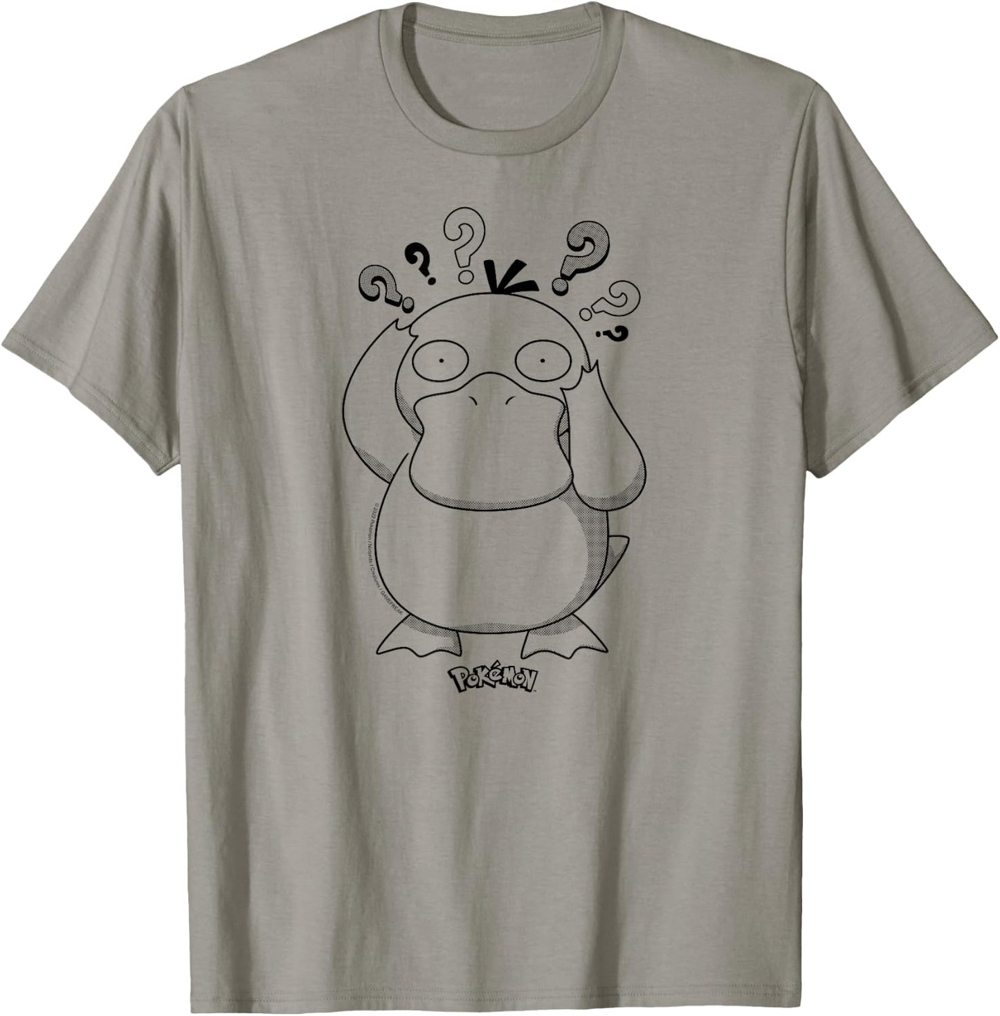 Pokémon - Psyduck Pattern T-Shirt - T-Shirt | Sand