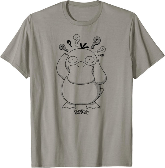 Pokémon - Psyduck Pattern T-Shirt - T-Shirt | Sand