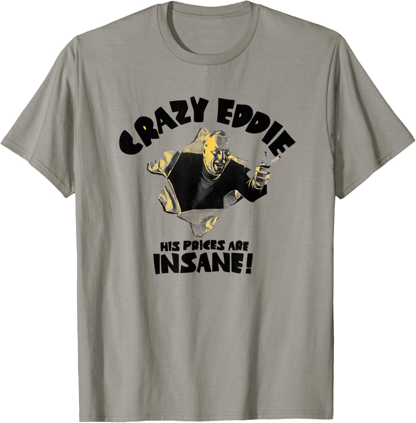 Crazy Eddie Electronics Department Store T-Shirt - T-Shirt | Sand
