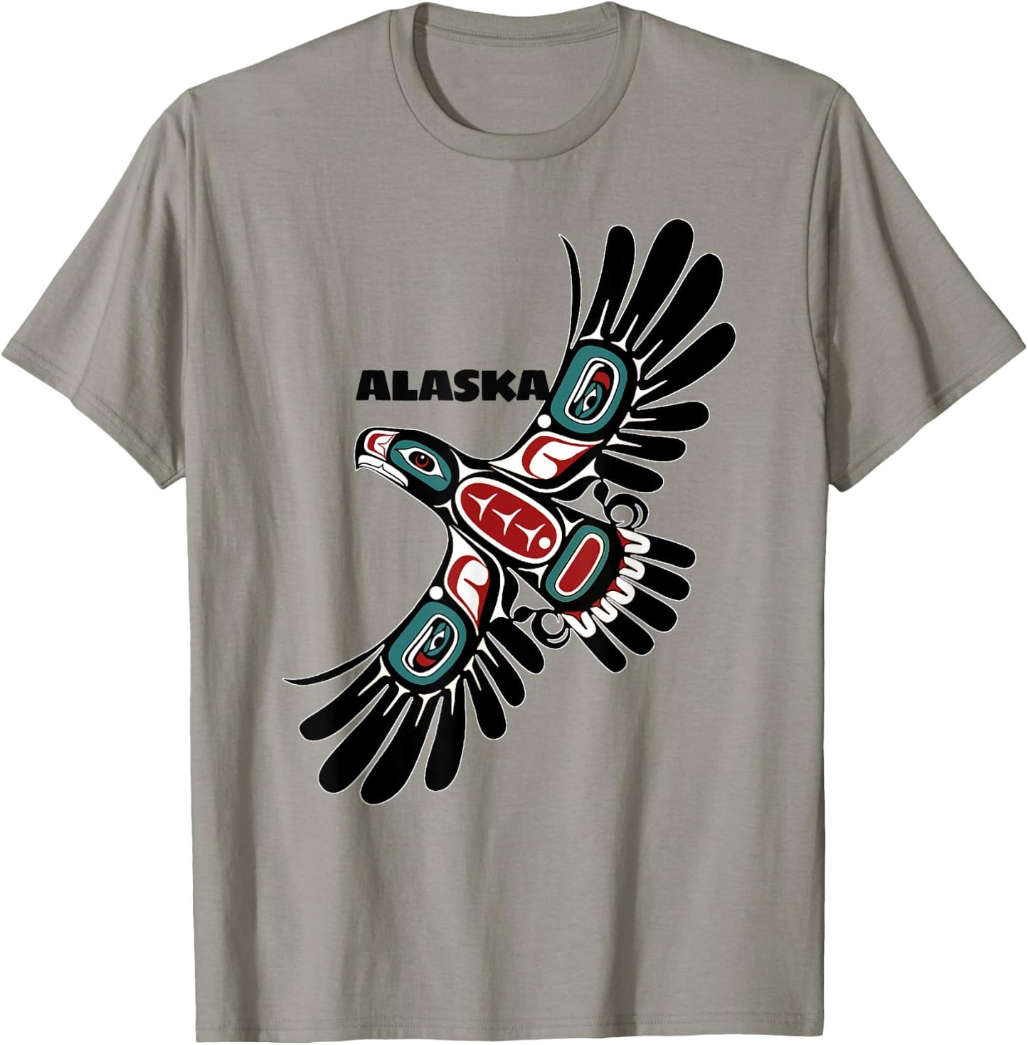 Alaska Native American Art Styles Eagle Tlingit Haida Indian T-Shirt - T-Shirt | Sand