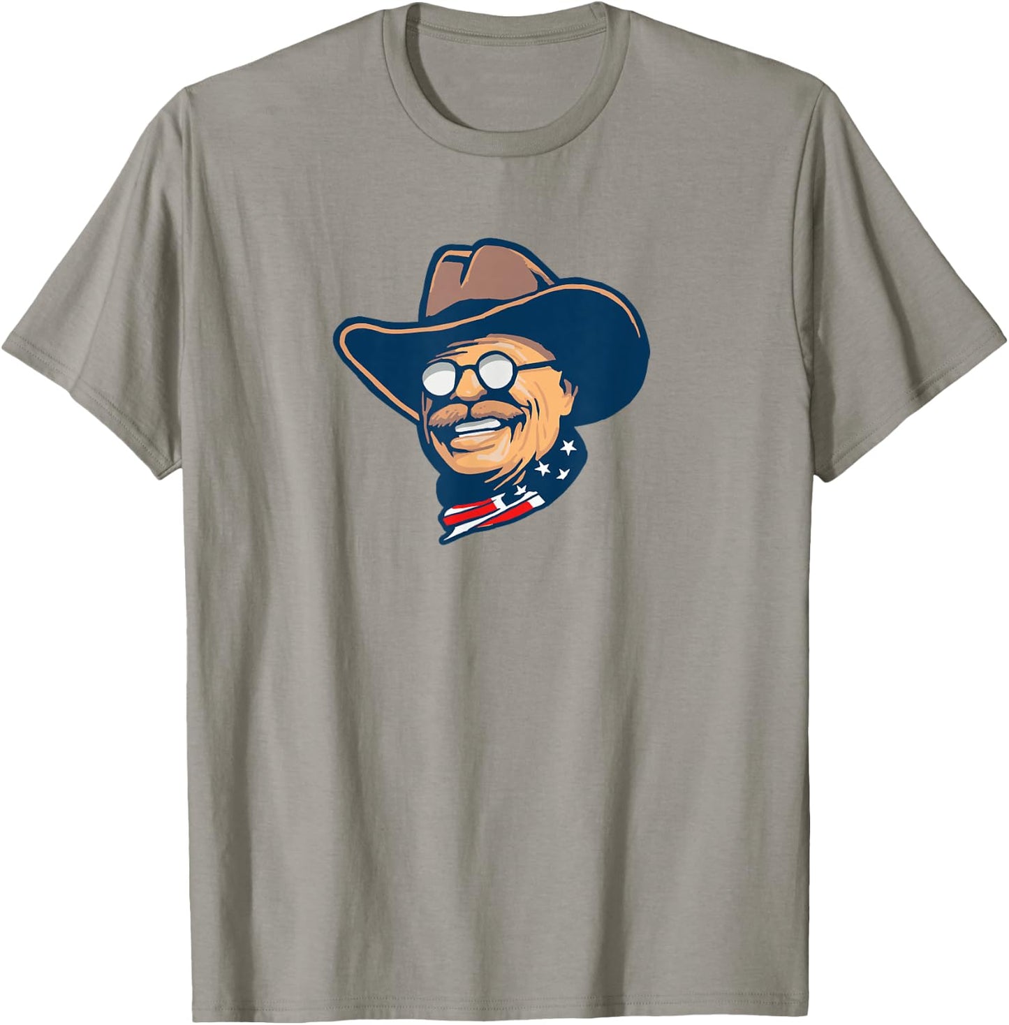 Giant Step Design Co. Teddy Roosevelt Rough Rider American National Parks Retro T-Shirt - T-Shirt | Sand