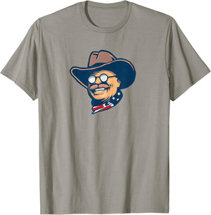 Giant Step Design Co. Teddy Roosevelt Rough Rider American National Parks Retro T-Shirt - T-Shirt | Sand