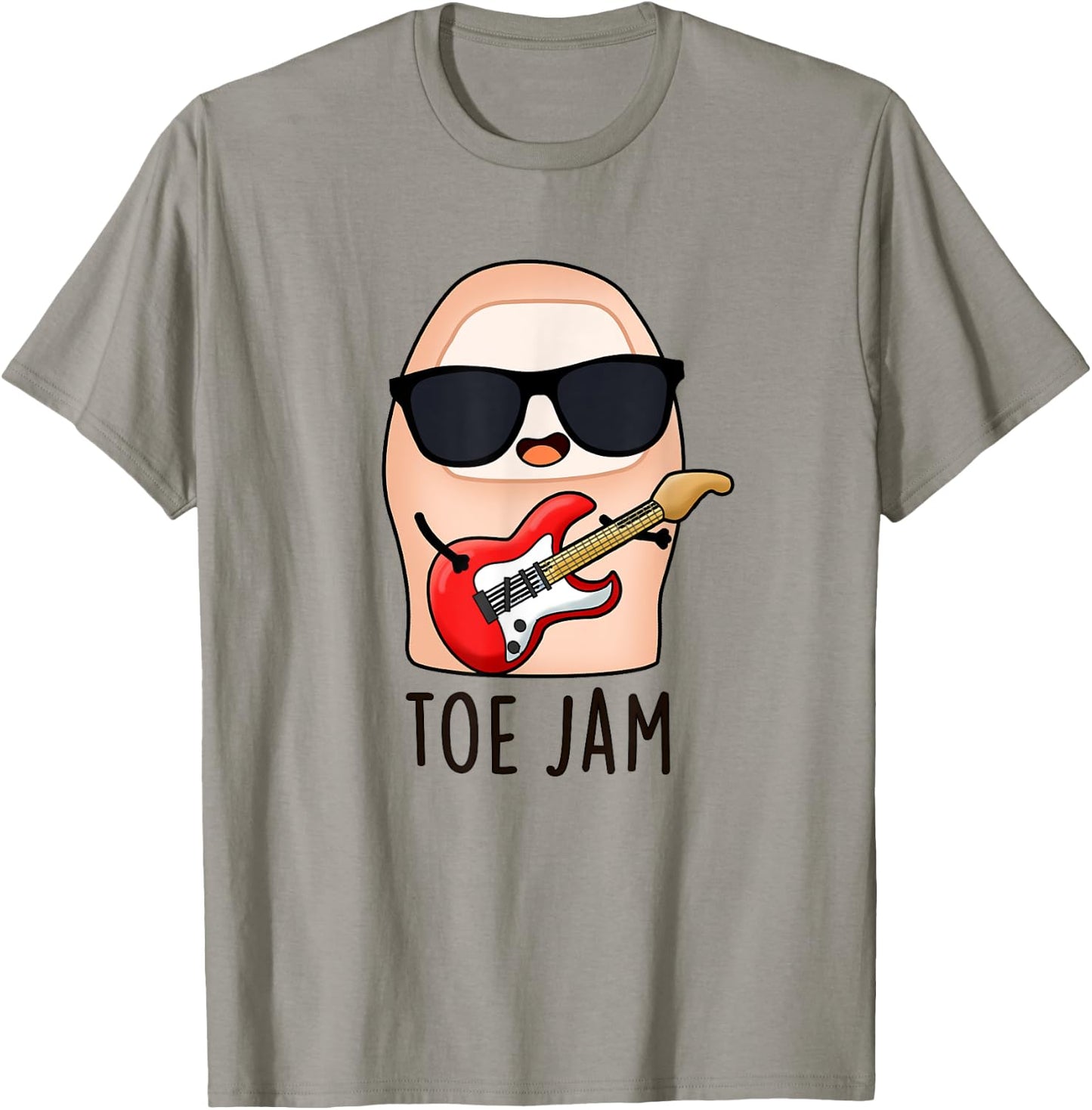 Toe Jam Funny Music Pun T-Shirt - T-Shirt | Sand