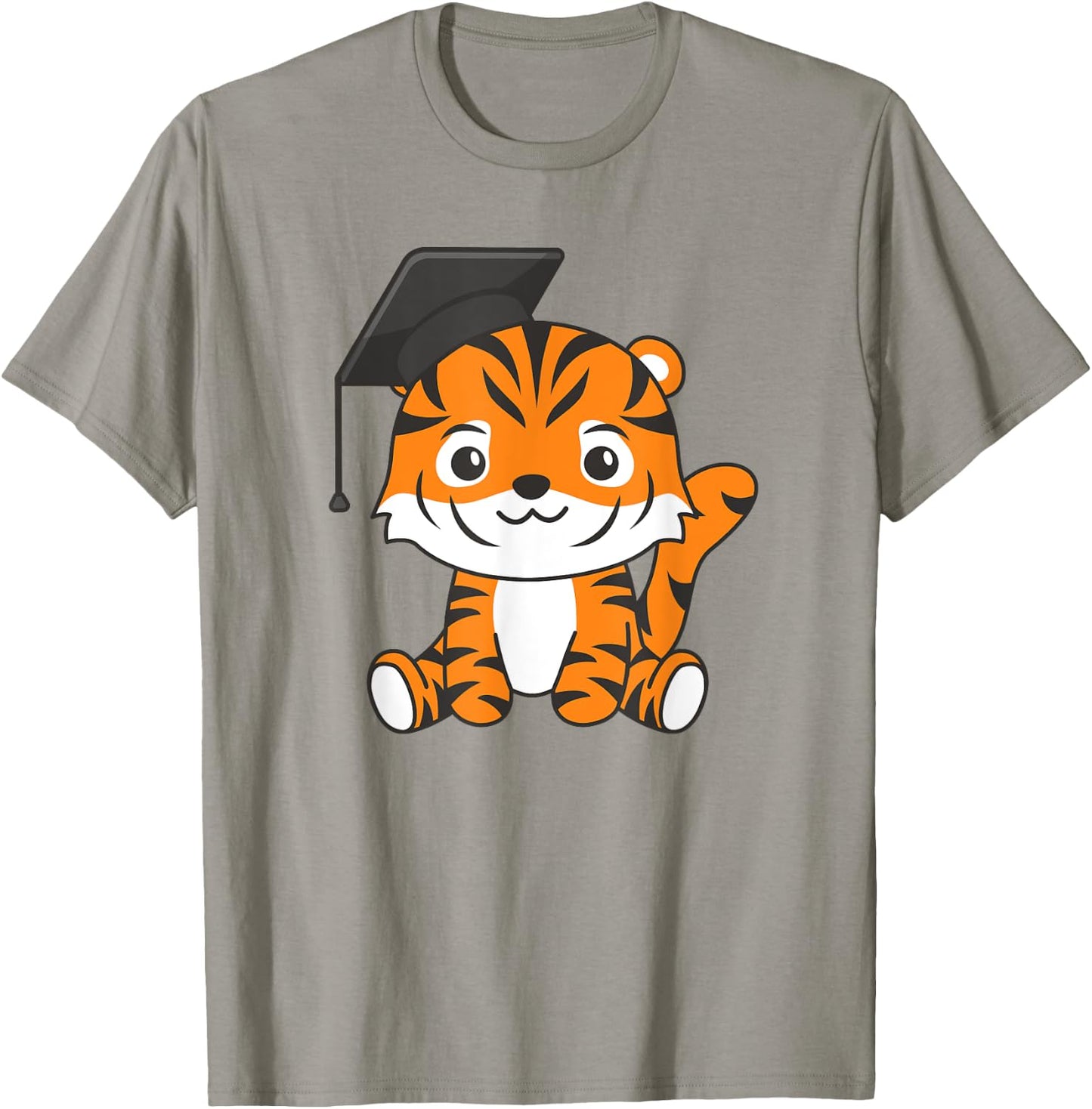 Kids School Kindergarten Tiger Graduation T-Shirt - T-Shirt | Sand