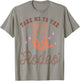 Take Me To The Rodeo Western Country Cowgirl Floral Boots T-Shirt - T-Shirt | Sand