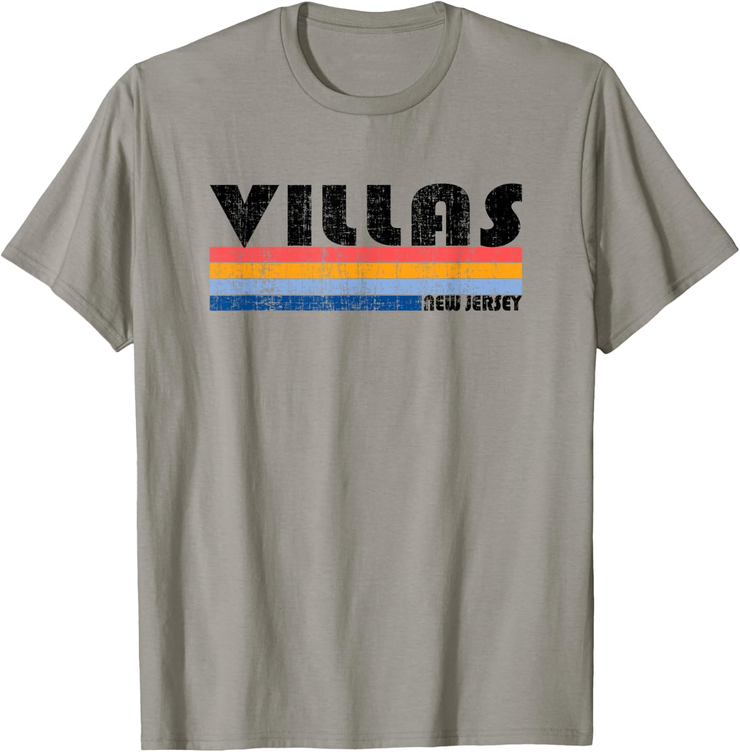 Vintage 70s 80s Style Villas, NJ T-Shirt - T-Shirt | Sand