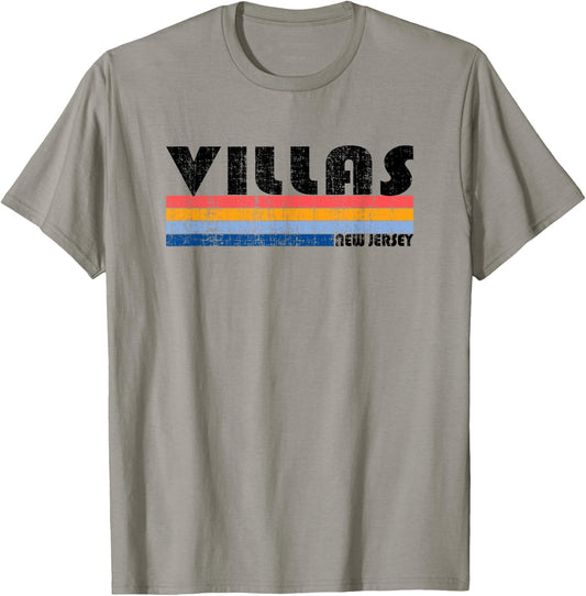 Vintage 70s 80s Style Villas, NJ T-Shirt - T-Shirt | Sand