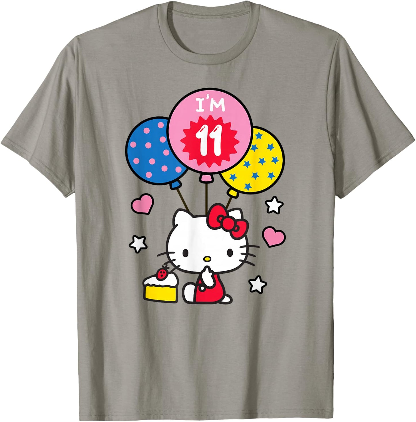 Hello Kitty I'm 11 Birthday T-Shirt - T-Shirt | Sand