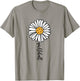 Pickleball Daisy Flower T-Shirt - T-Shirt | Sand
