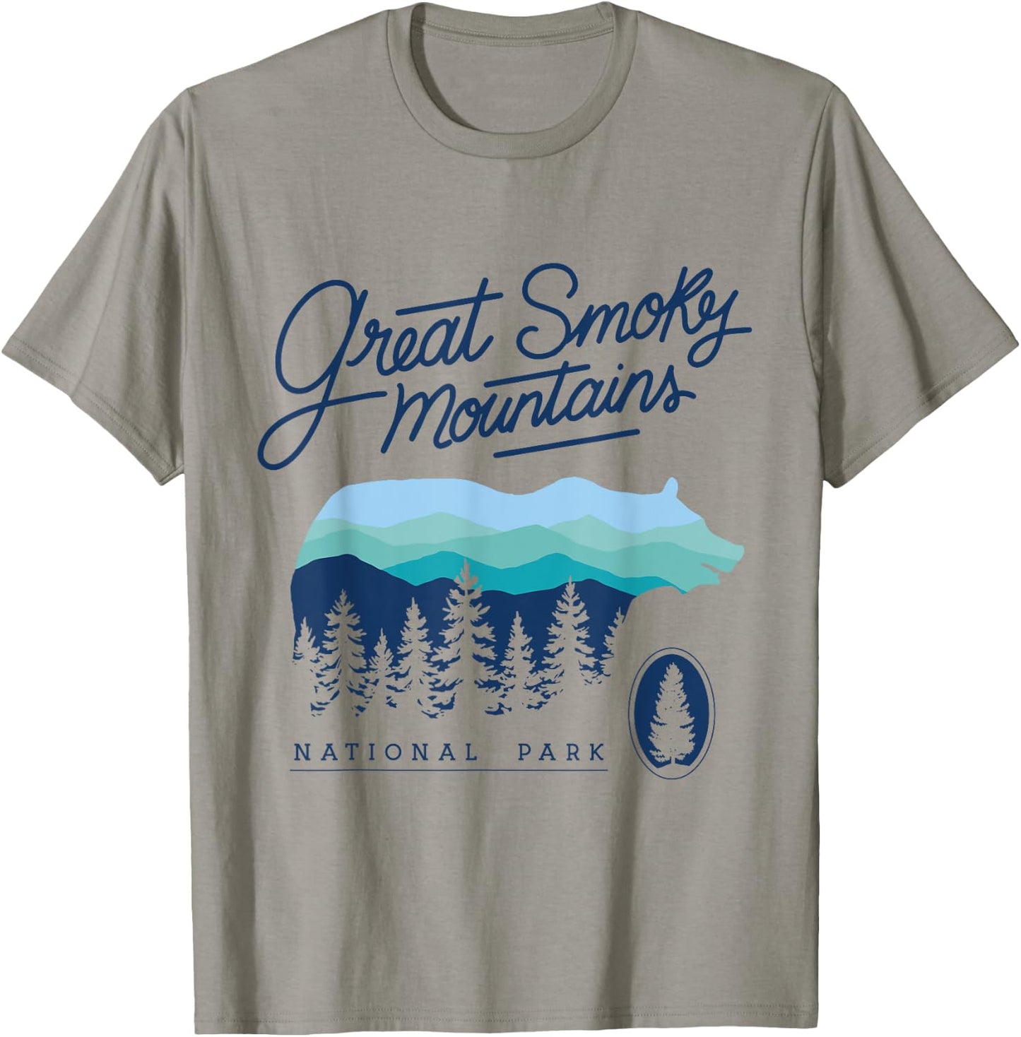 Tennessee NC 1934 Great Smokey Mountains National Park T-Shirt - T-Shirt | Sand