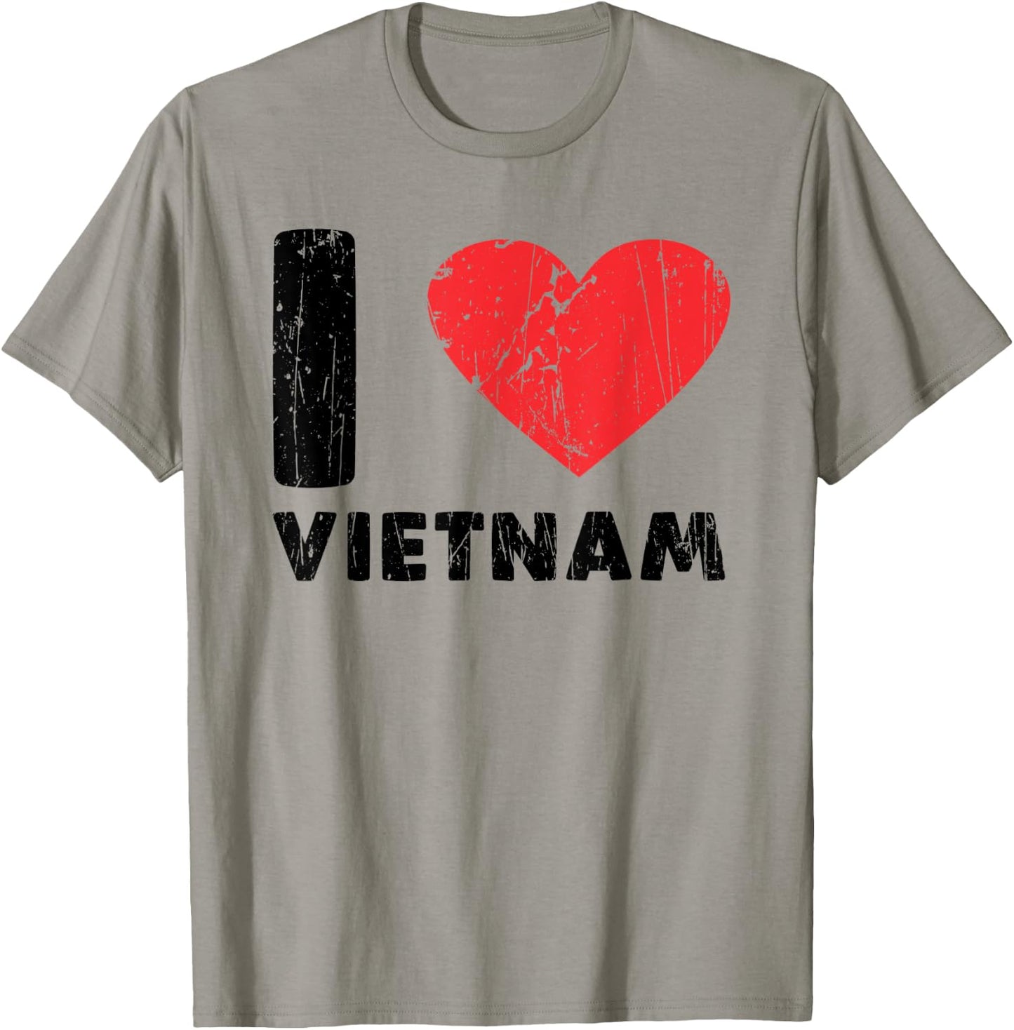 I Love Vietnam I Heart Vietnam Family Travel Vietnam Flag T-Shirt - T-Shirt | Sand